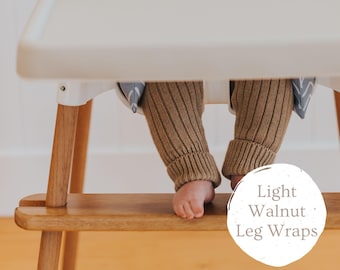 Light Walnut Leg Wraps for IKEA Antilop Highchair