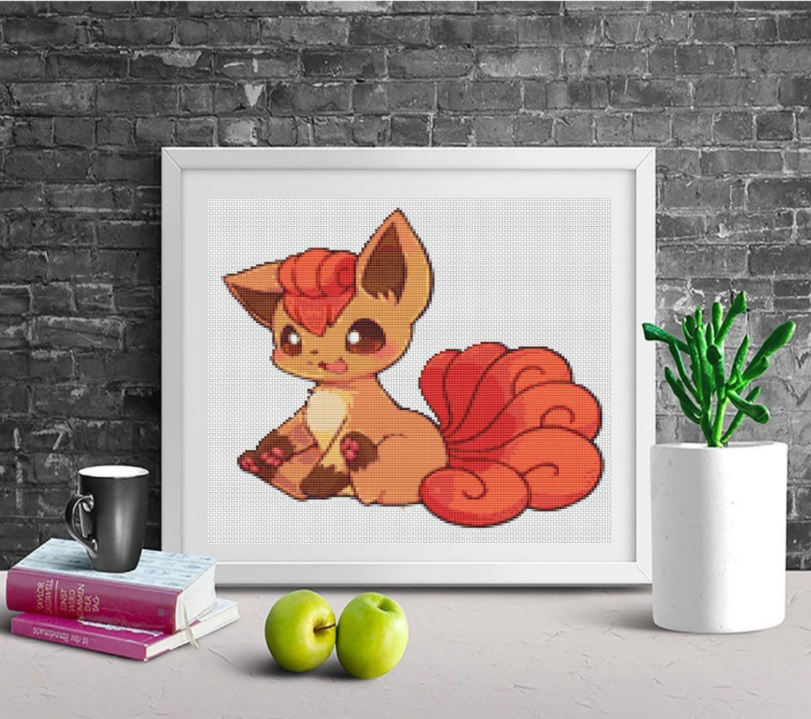 Pokemon cross stitch pattern custom cross stitch pattern Etsy