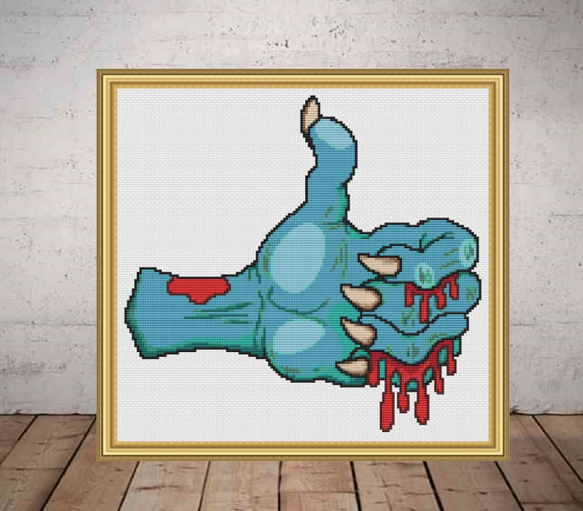 Horror cross stitch pattern monster cross stitch pattern Etsy