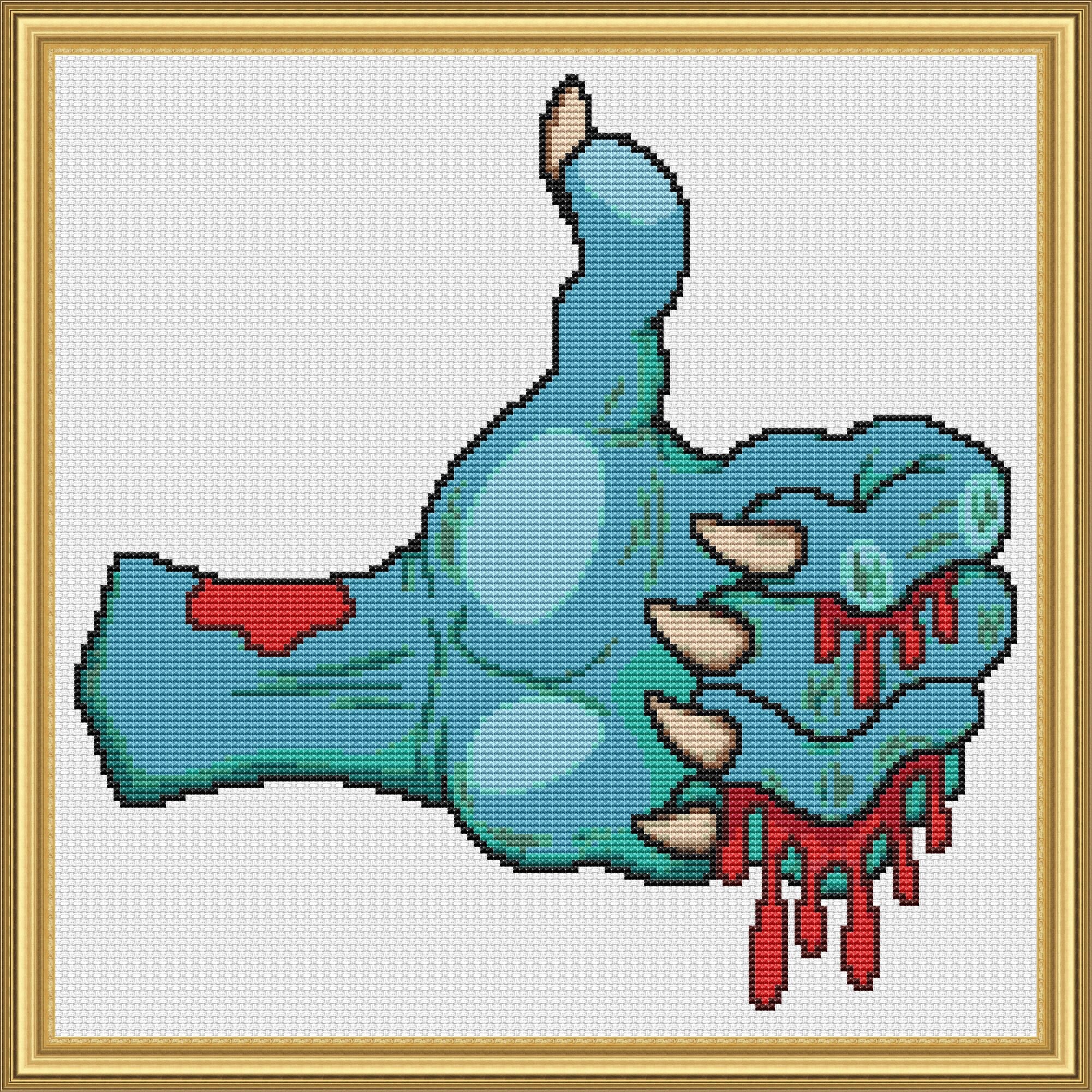 Horror cross stitch pattern monster cross stitch pattern Etsy