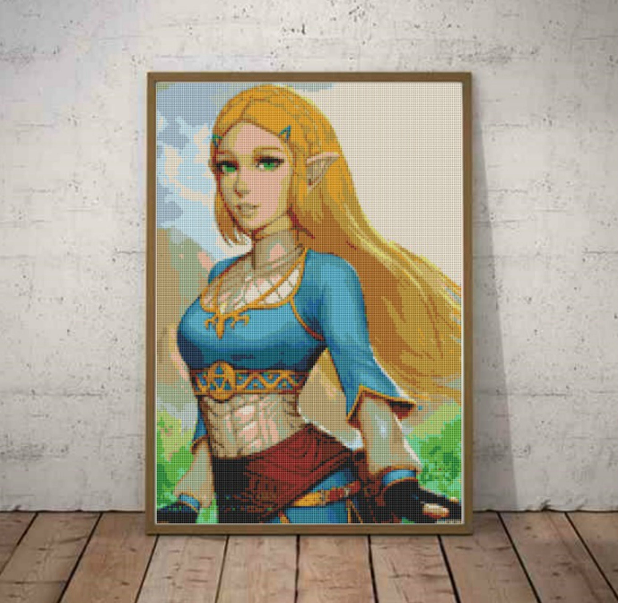 Zelda cross stitch pattern legend of zelda art | Etsy