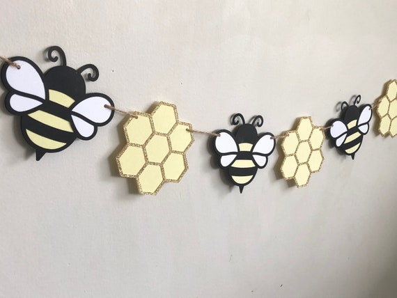 Cute Honey Bumble Bees Edible Cupcake Toppers Decoration - Set of 12 Toppers