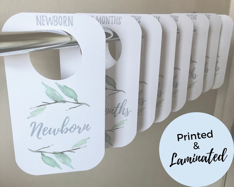 COMBO PACK Laminated Baby Closet Dividers & Drawer Labels Etsy