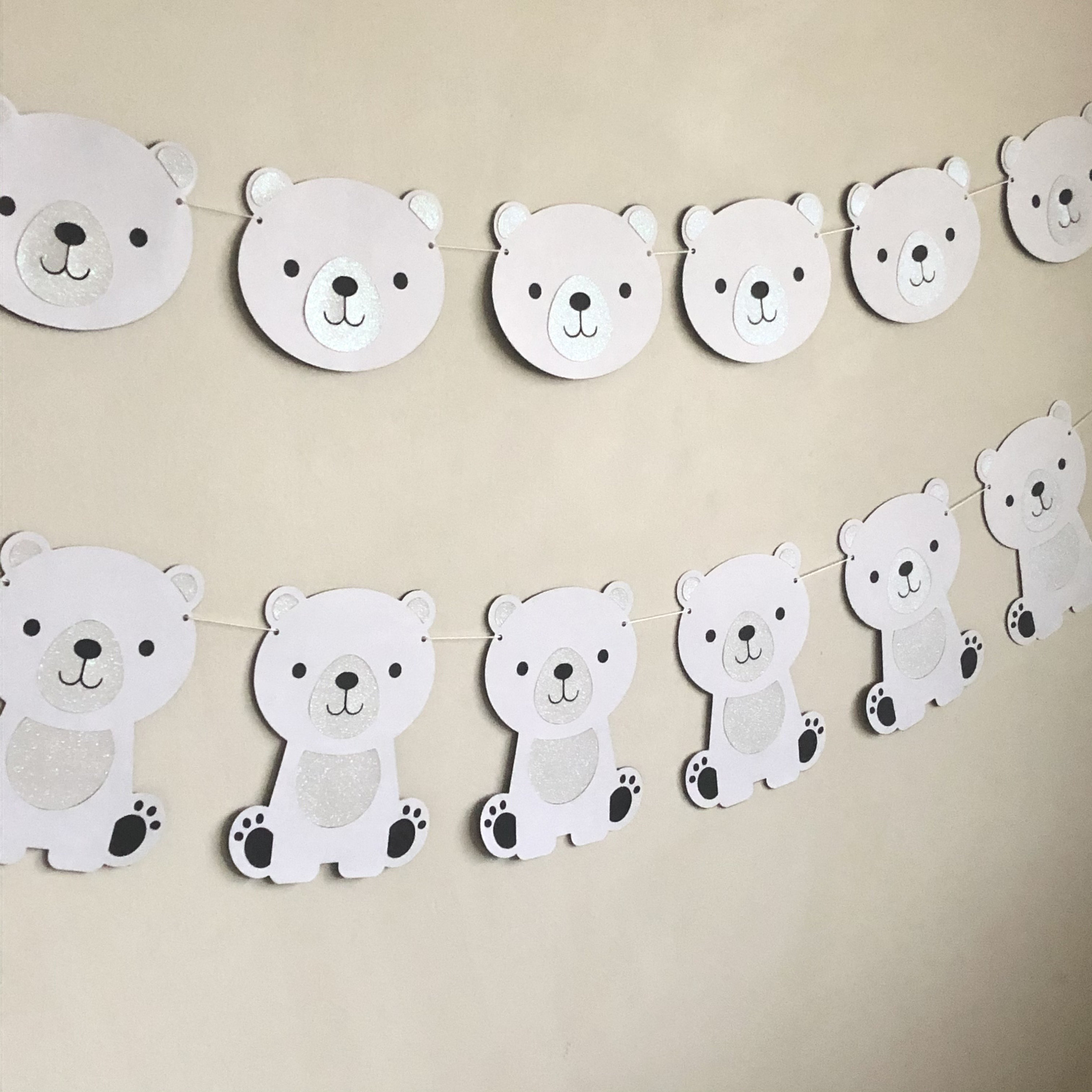 Polar Bear Cupcake Toppers Arctic Animals Winter Wonderland Etsy