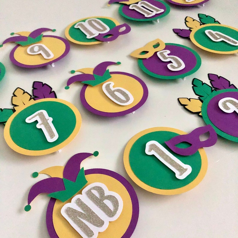 mardi gras birthday banner