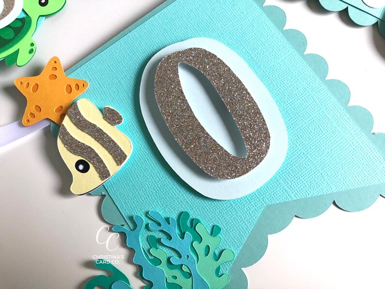 Under the Sea High Chair Banner Ocean Sea Aquatic Animal Etsy