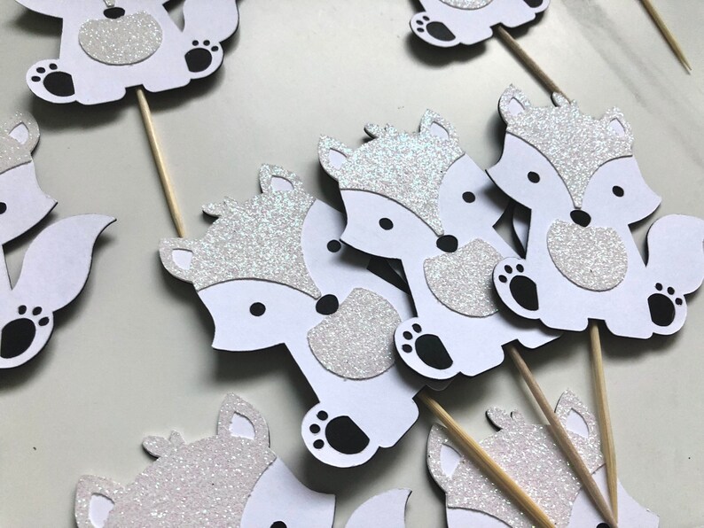 36 pezzi volpe cupcake topper decorazione torta volpe decorazione compleanno foxes cupcake toppers volpe muffin decorazione torta foxes compleanno cupcake decorazione torta compleanno per bambini