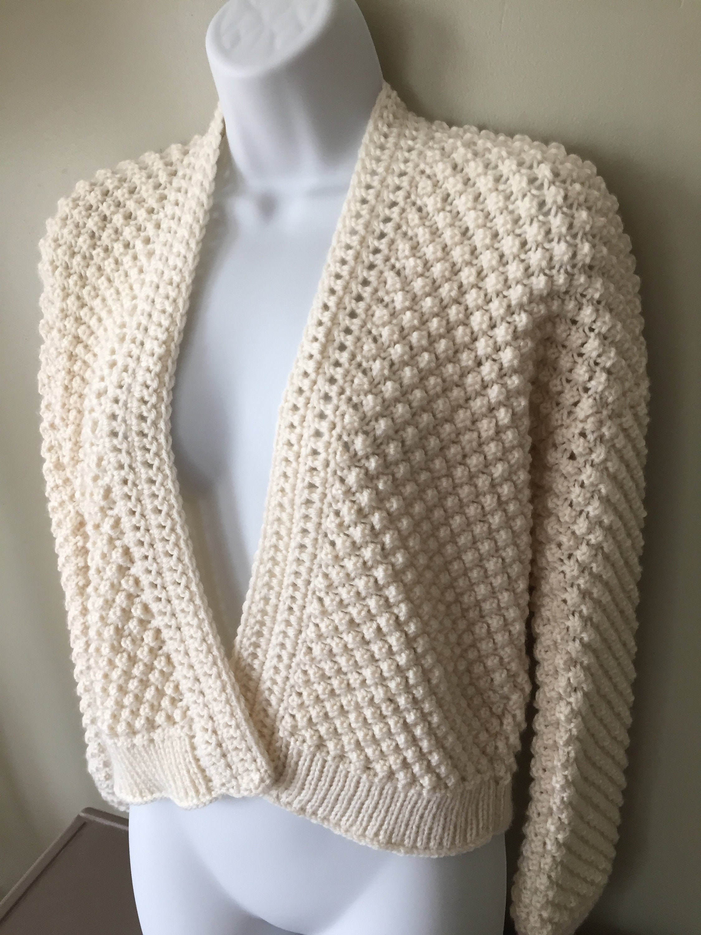 Ivory popcorn cardigan hotsell