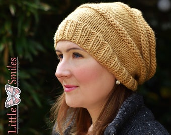 Slouchy Beanie Hat (Style 4) -gift ideas - Best Beanies Made in the UK