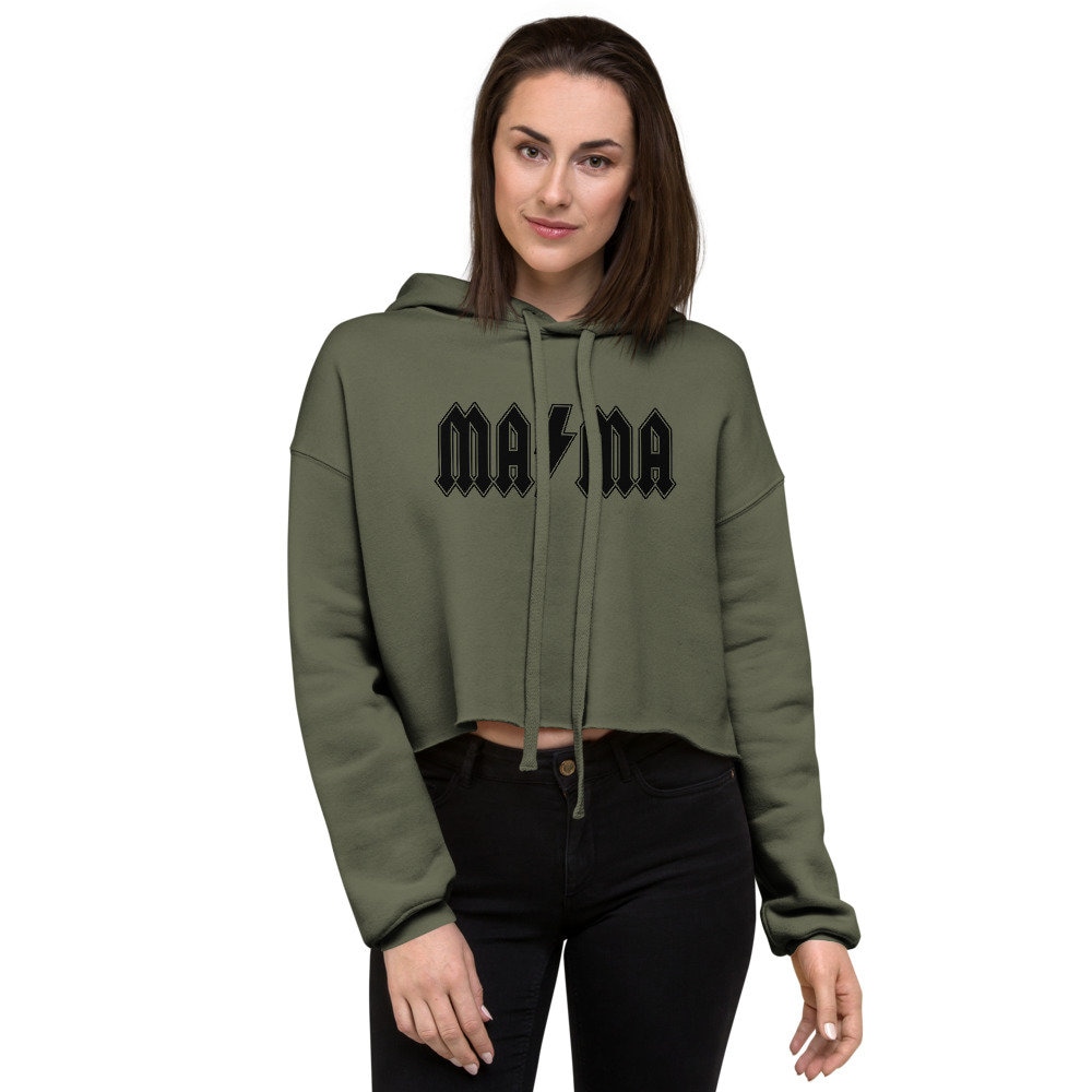 acdc cropped hoodie