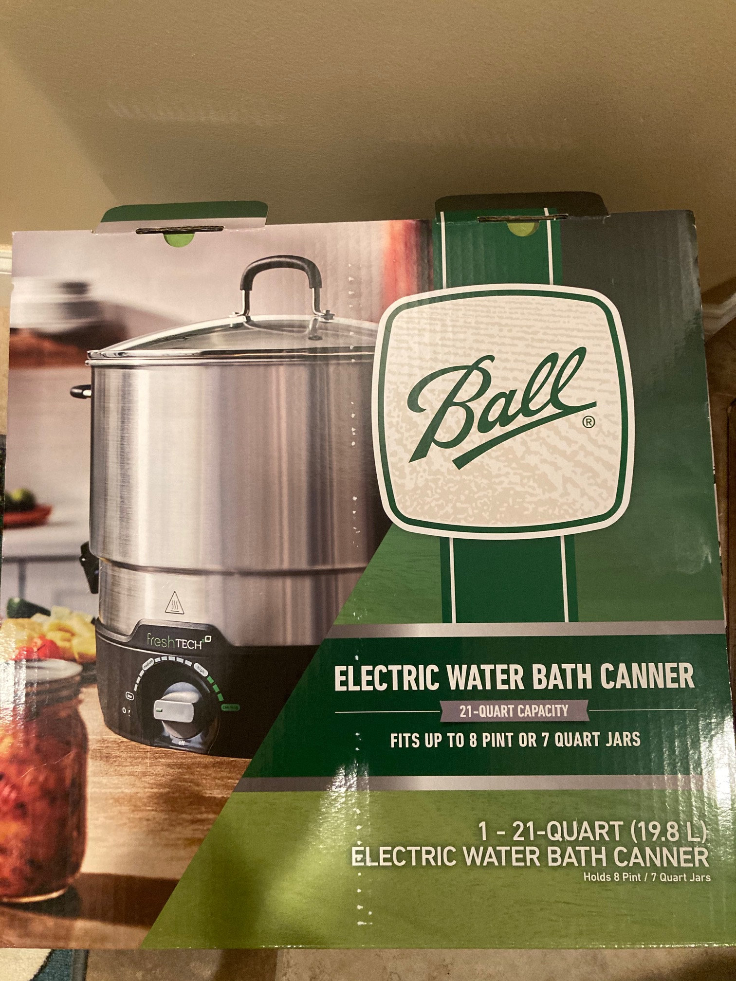 NEW Ball 1440035017 Freshtech Electric Water Bath Canner & Multi-cooker  21-quart 