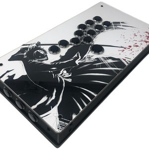 Case Only  - All Buttons with art Stickless Arcade Case Fightstick Enclosure Box
