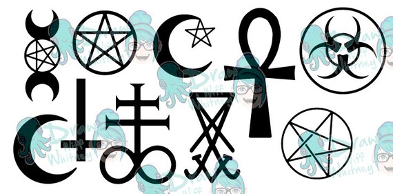 Goth And Wicca Symbols Svg Etsy Israel