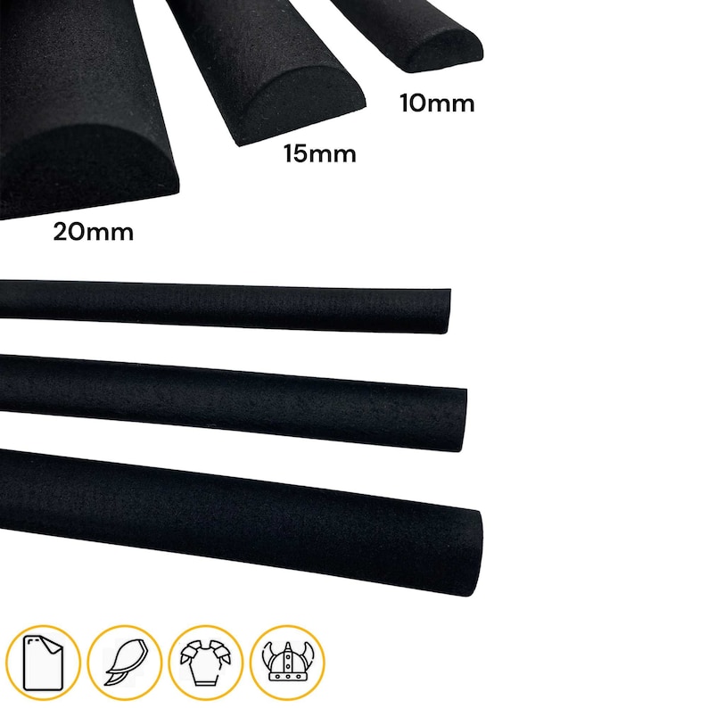 EVA Foam Half Dome Rounded Dowels 3 Pack Etsy