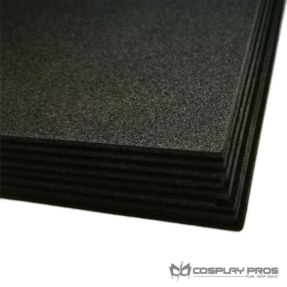 Black 10 Piece 12 X 18 Glitter EVA Foam Sheets Arts and Crafts 2MM  Thickness 