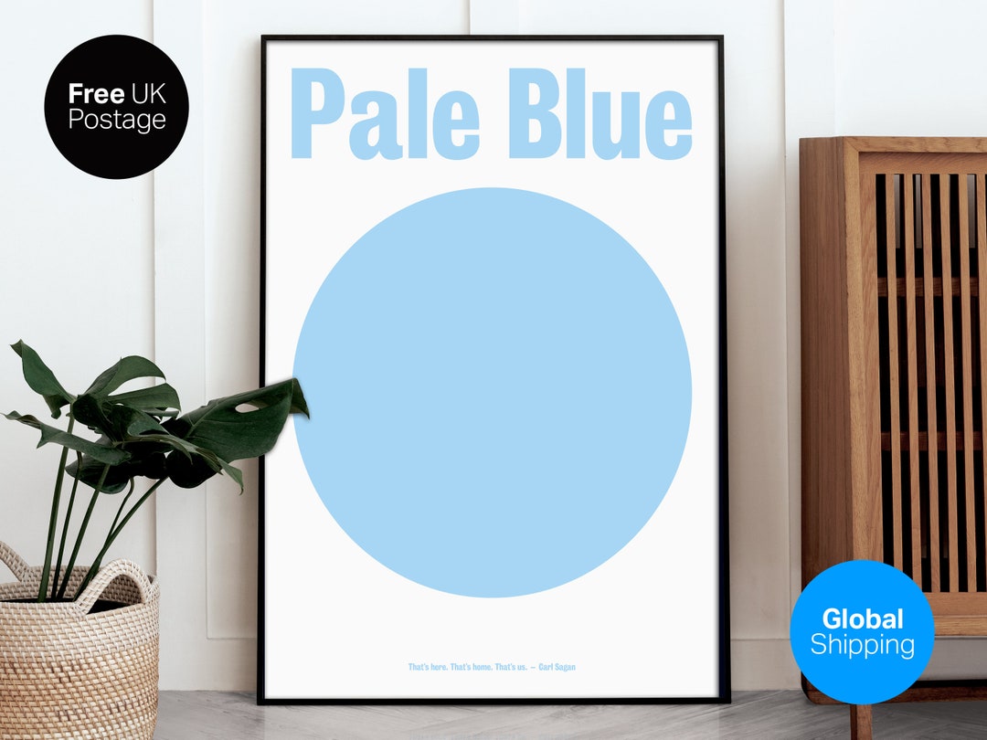 NASA Carl Sagan Pale Blue Dot Quote Minimal Poster Etsy