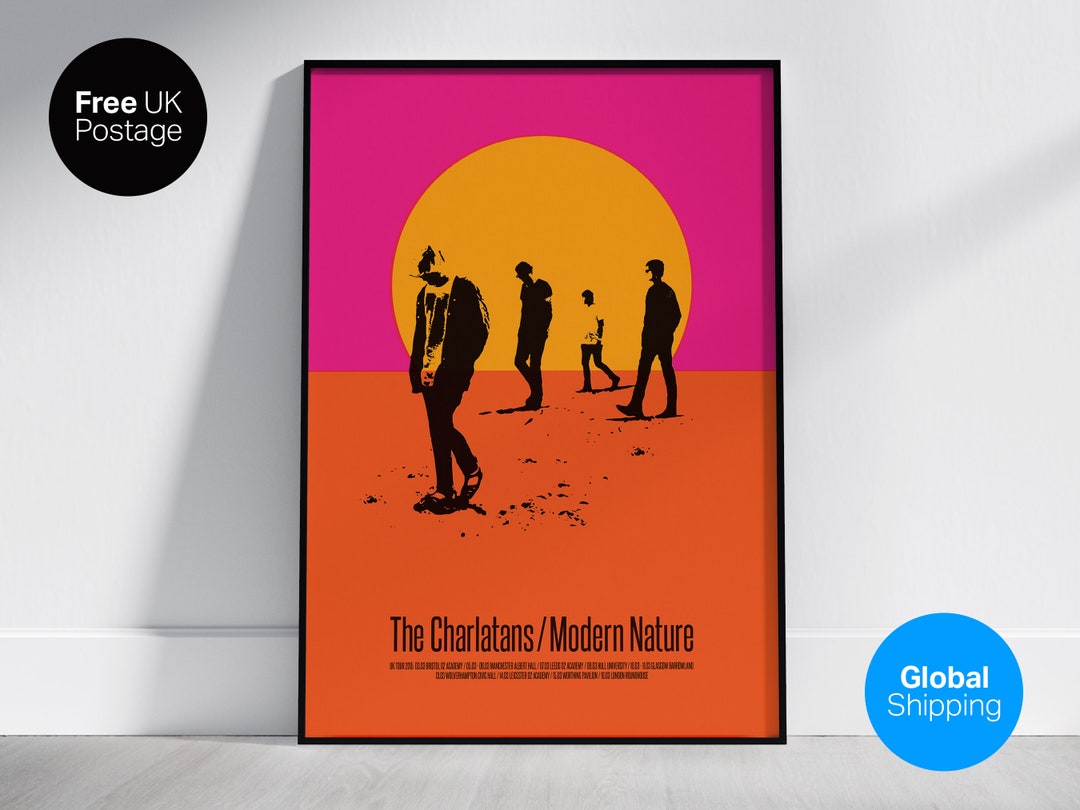 The Charlatans Modern Nature Album Tour 2015 A2 Poster Etsy