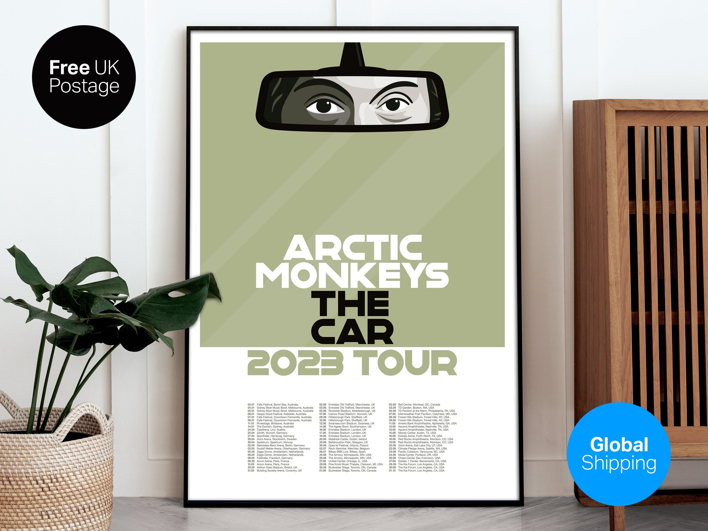 Arctic Monkeys The Car Album World Tour 2023 Posters