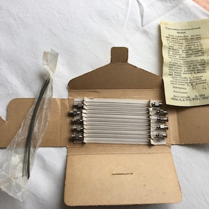 Vintage set of medical needles for refillable glass for hypodermic syringes needles record