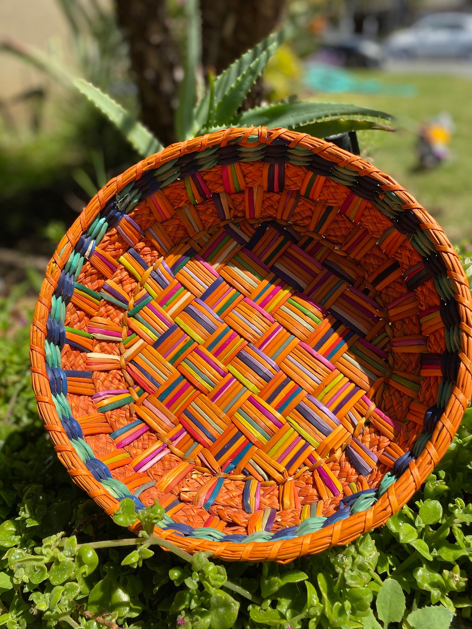 Handwoven Handmade Artisanal Peruvian Basket Organic Botanical Etsy