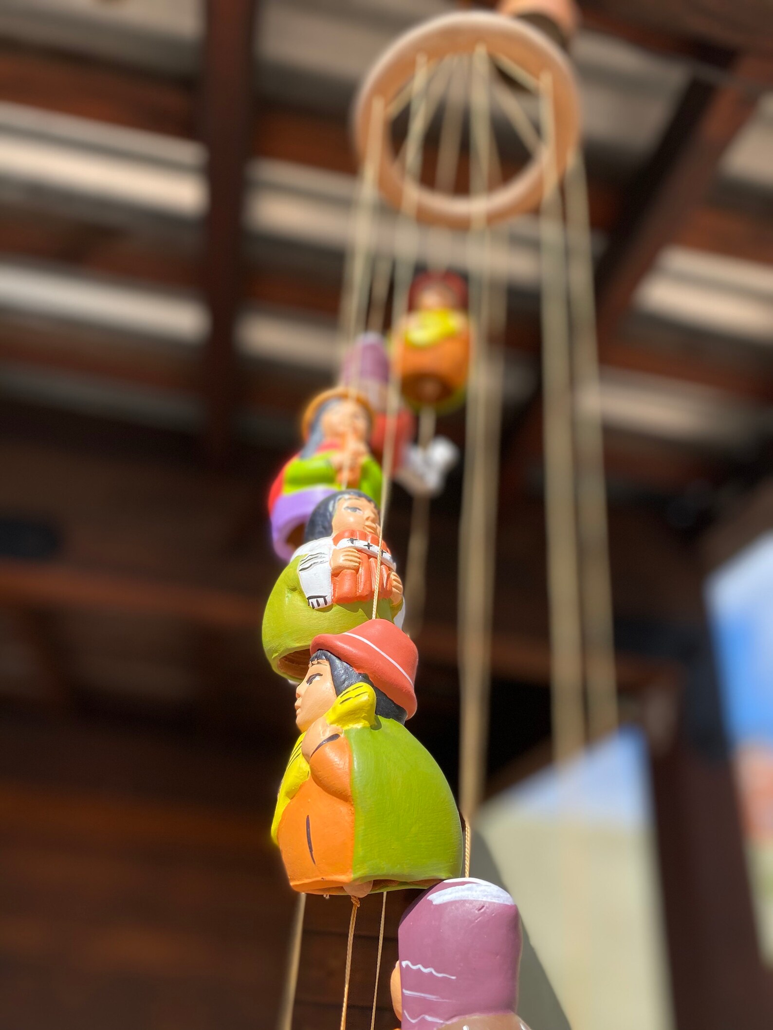 Peruvian Ceramic Wind Chimes Hand Painted Soothing Melodic Etsy