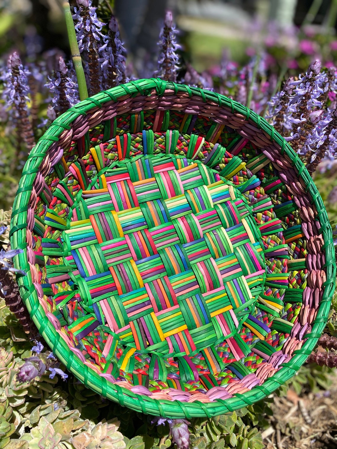 Handwoven Handmade Artisanal Peruvian Basket Organic Botanical Etsy