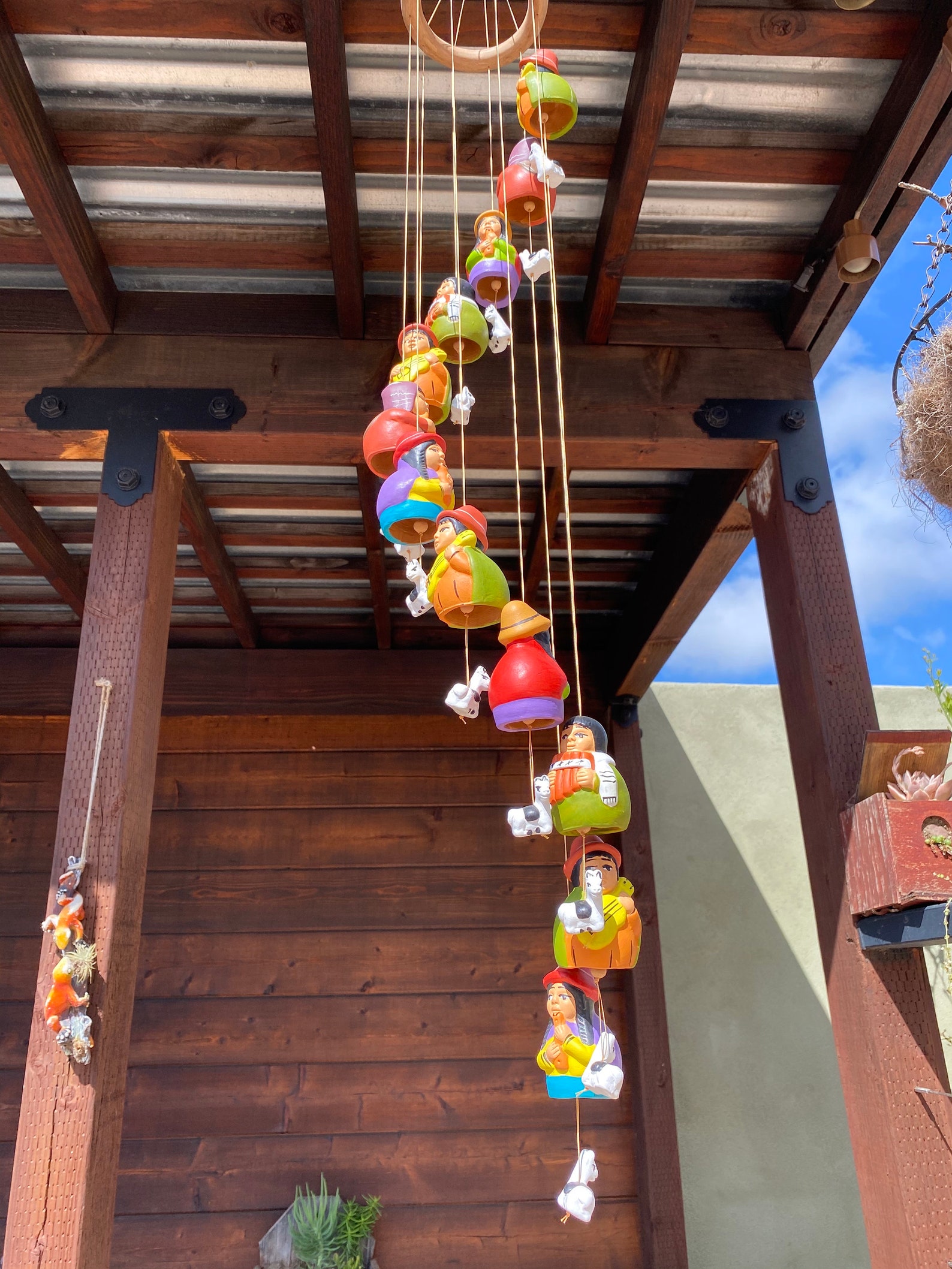 Peruvian Ceramic Wind Chimes Hand Painted Soothing Melodic Etsy