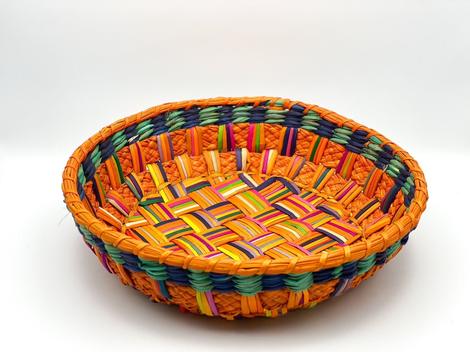 Handwoven Handmade Artisanal Peruvian Basket Organic Botanical Etsy