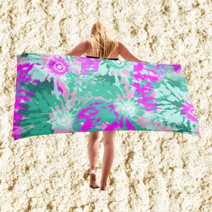 Tie Dye Beach Towel