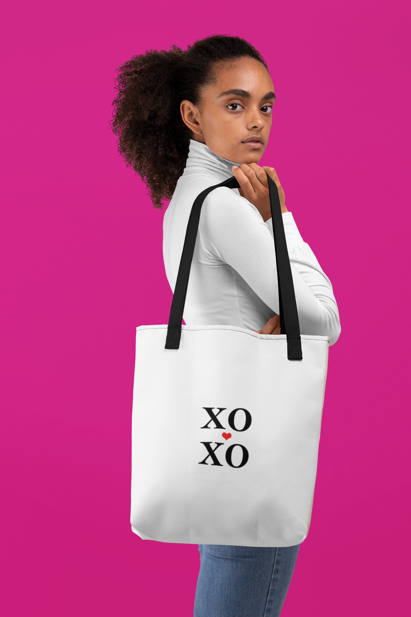 XOXO TOTE BAG Love Shoulder Bag Gift for Women Heart Etsy UK