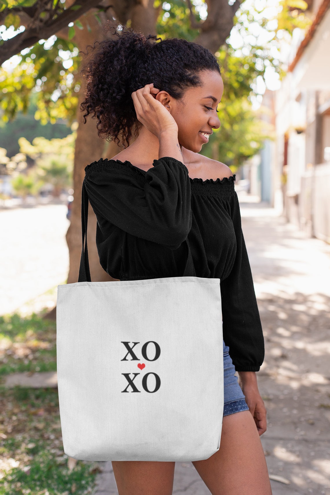 XOXO TOTE BAG Love Shoulder Bag Gift for Women Heart Etsy UK