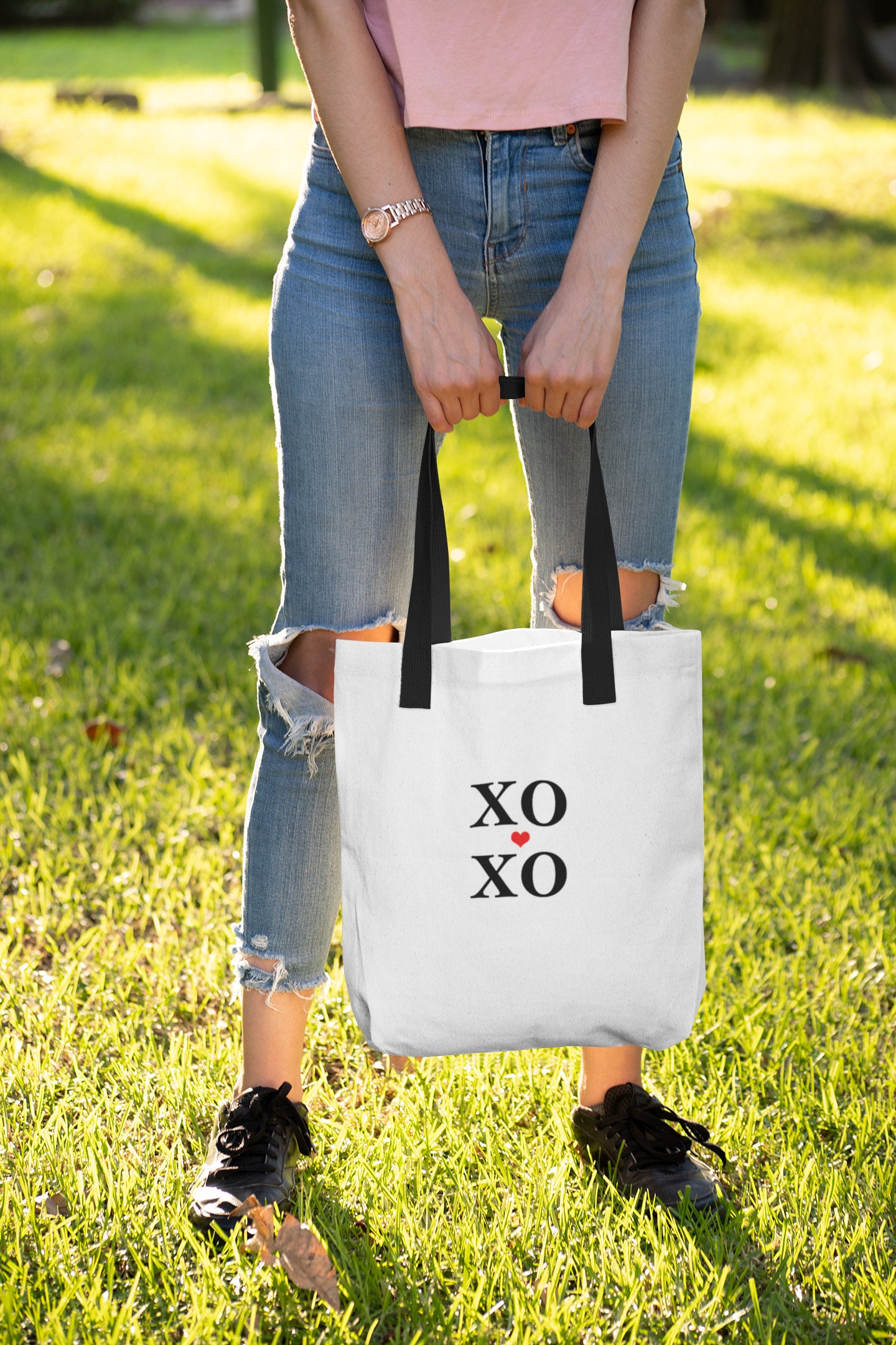 XOXO TOTE BAG Love Shoulder Bag Gift for Women Heart Etsy UK