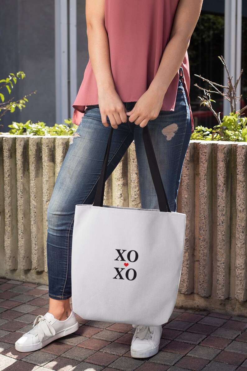 XOXO TOTE BAG Love Shoulder Bag Gift for Women Heart Etsy UK