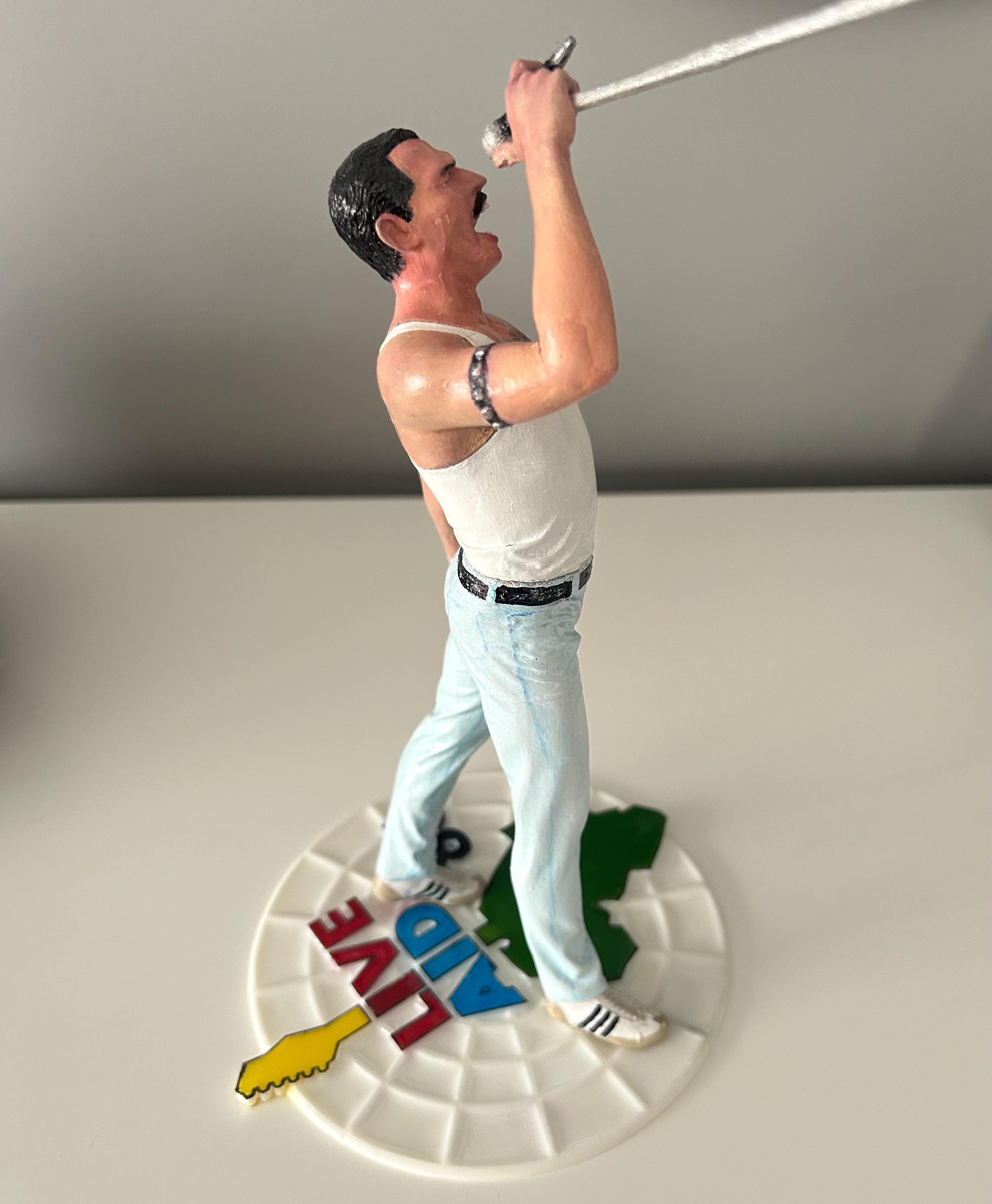 フレディ・マーキュリーのフィギュア - ライブエイド85 - 3Dプリント 