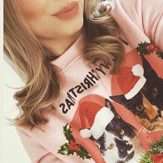kitten xmas jumper