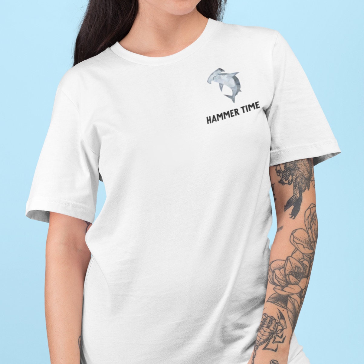 Hammer Time T-shirt, Hammerhead Shark Tshirt, Hammer Head