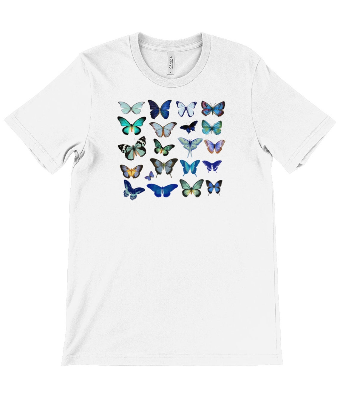 Blue Butterfly T Shirt Common Blue Butterflies Tshirt - Etsy
