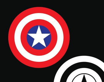 Captain America Logo Etsy
