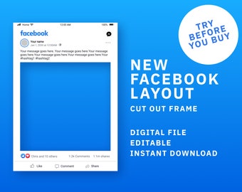 Facebook Frame Etsy