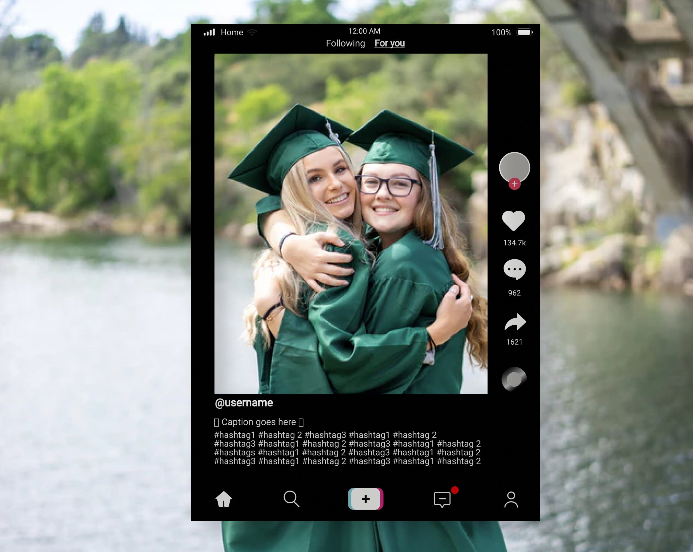 Tik Tok Frame Template Tik Tok Frame Instant Download Tik Etsy