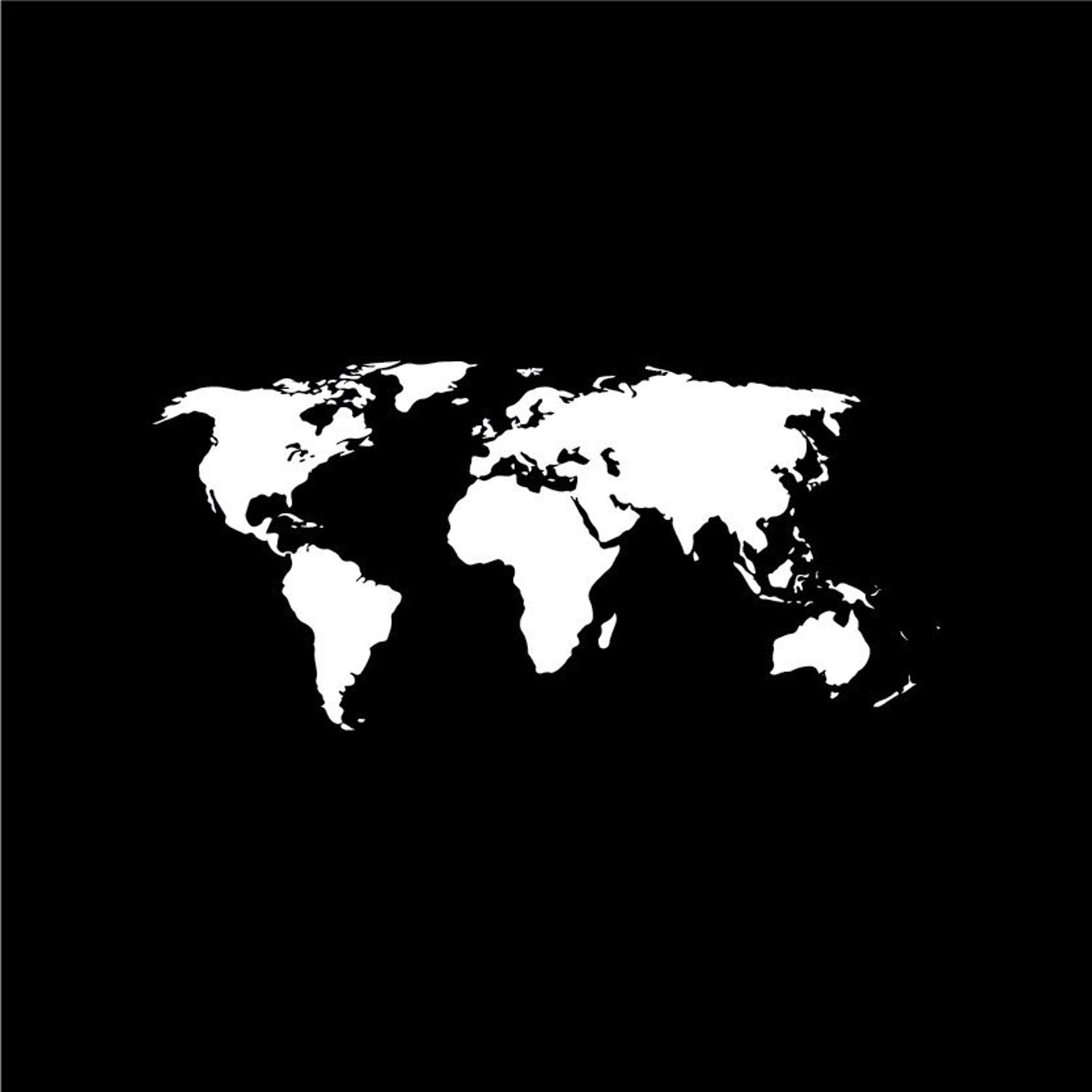 World map svg for cricut and silhouette Instant download | Etsy
