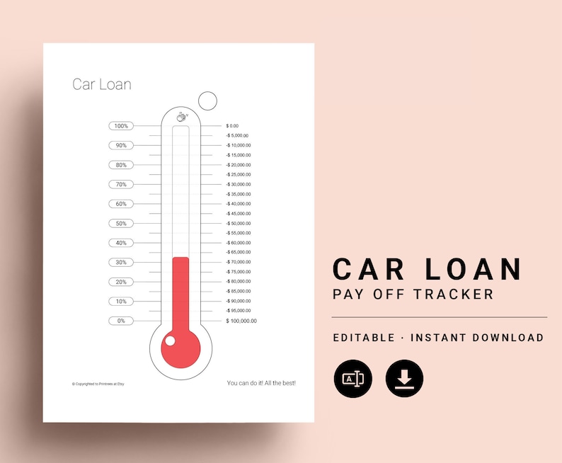 Car Loan Debt Free Chart