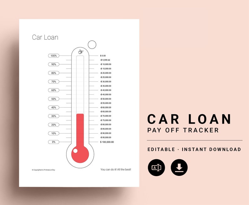 Car Loan Debt Free Chart