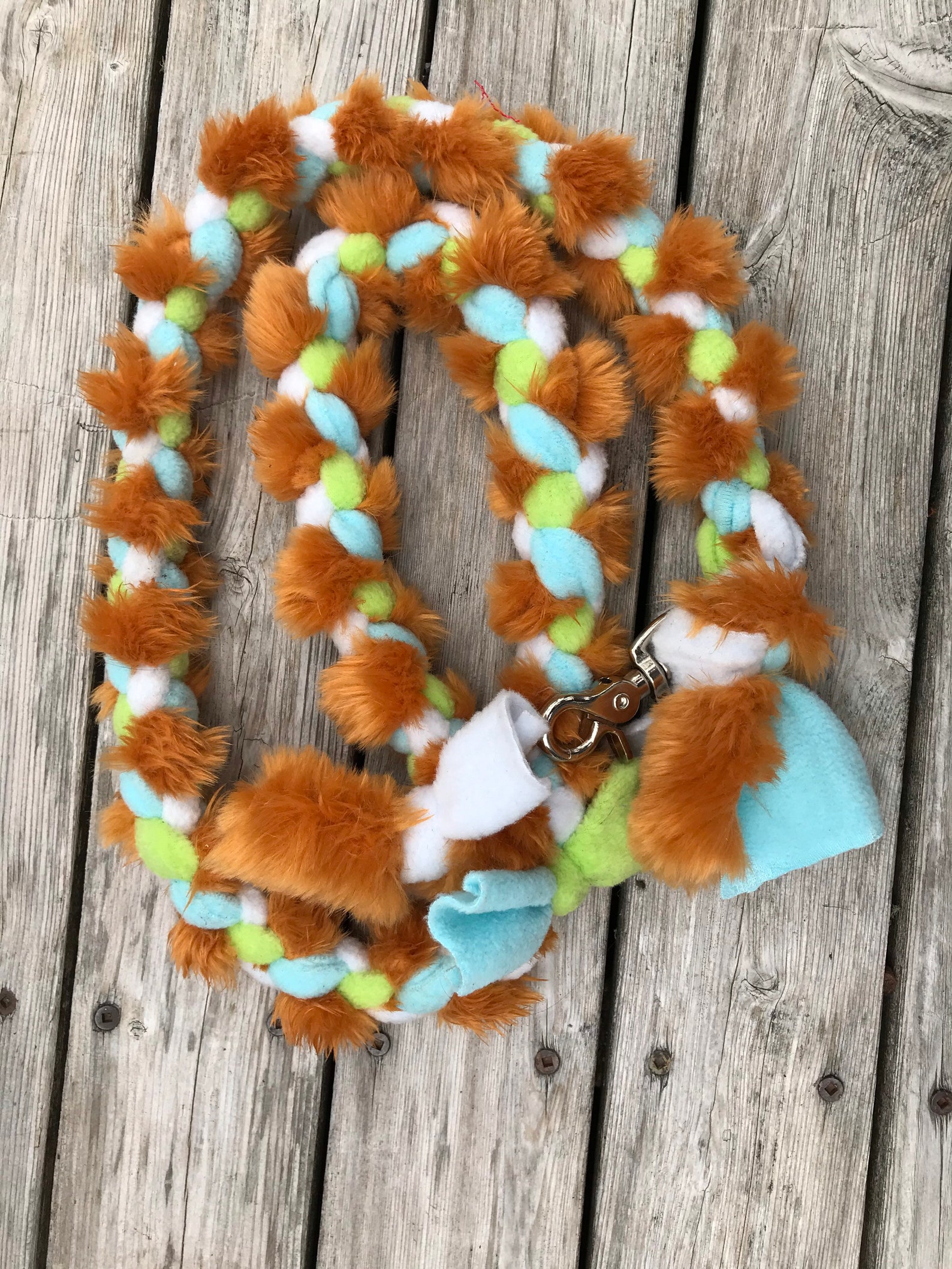 Custom dog tug leash sport tug leash faux fur tug toy Etsy