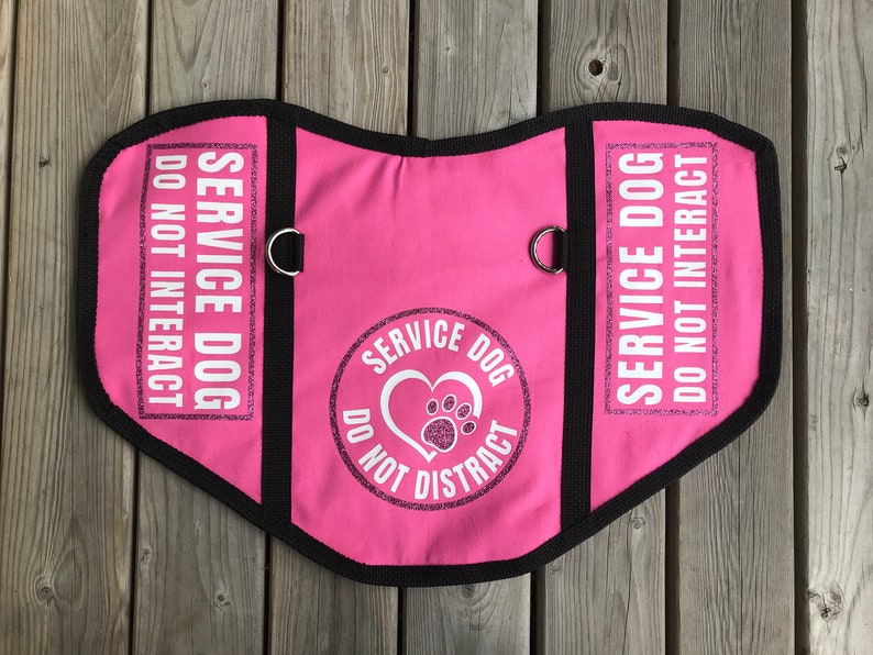 Pink Service Dog Vest Flawed RTS Service Dog Vest Service Etsy Australia