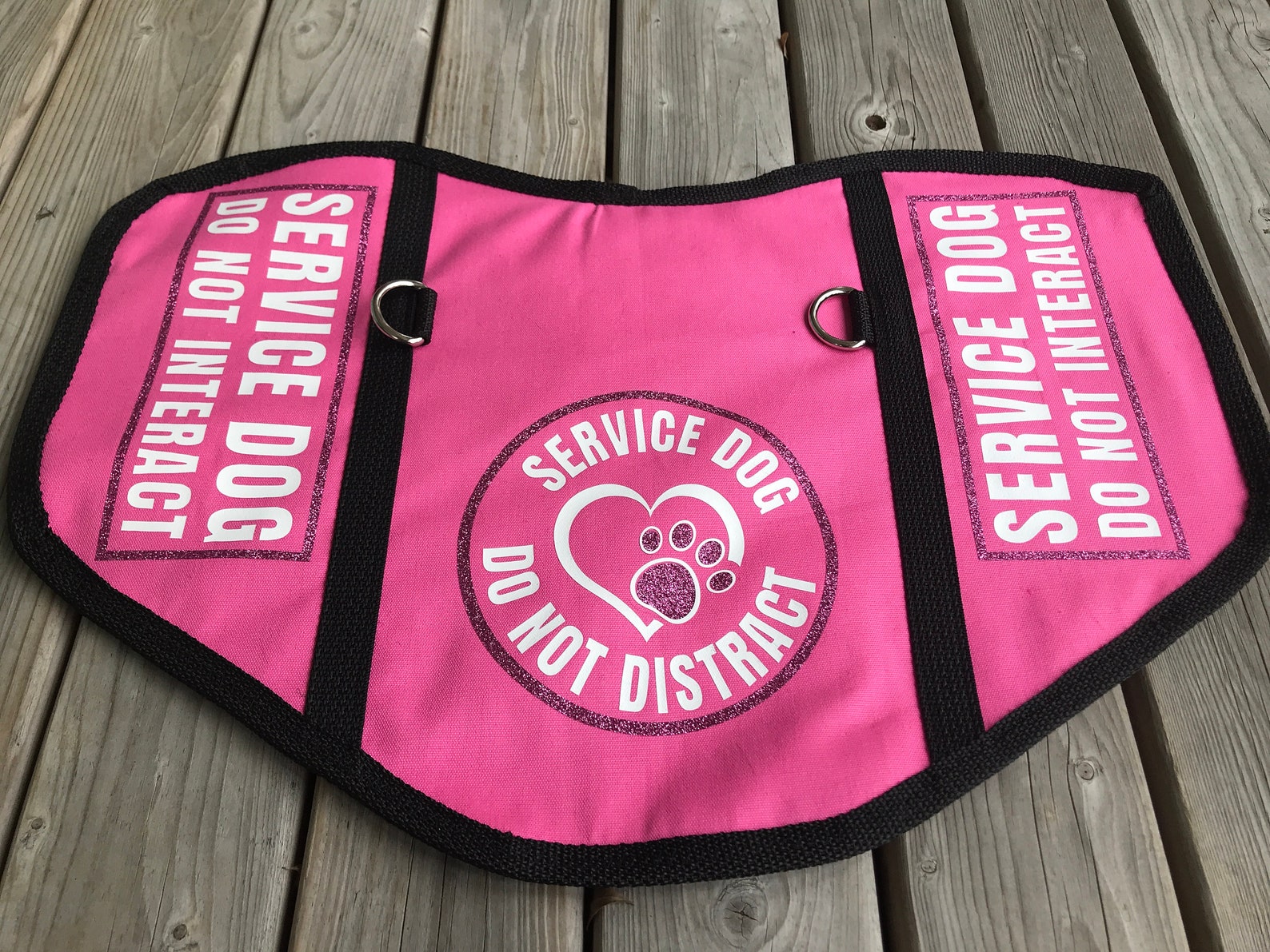 Pink Service Dog Vest Flawed RTS Service Dog Vest Service Etsy Australia