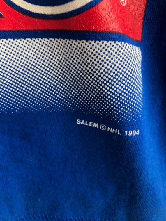 Vintage New York Rangers NHL Salem Sportswear T-s… - image 5