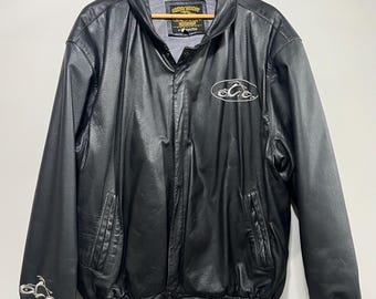 Orange County Choppers ライダースジャケット Vintage Orange County Choppers Leather Jacket - Etsy