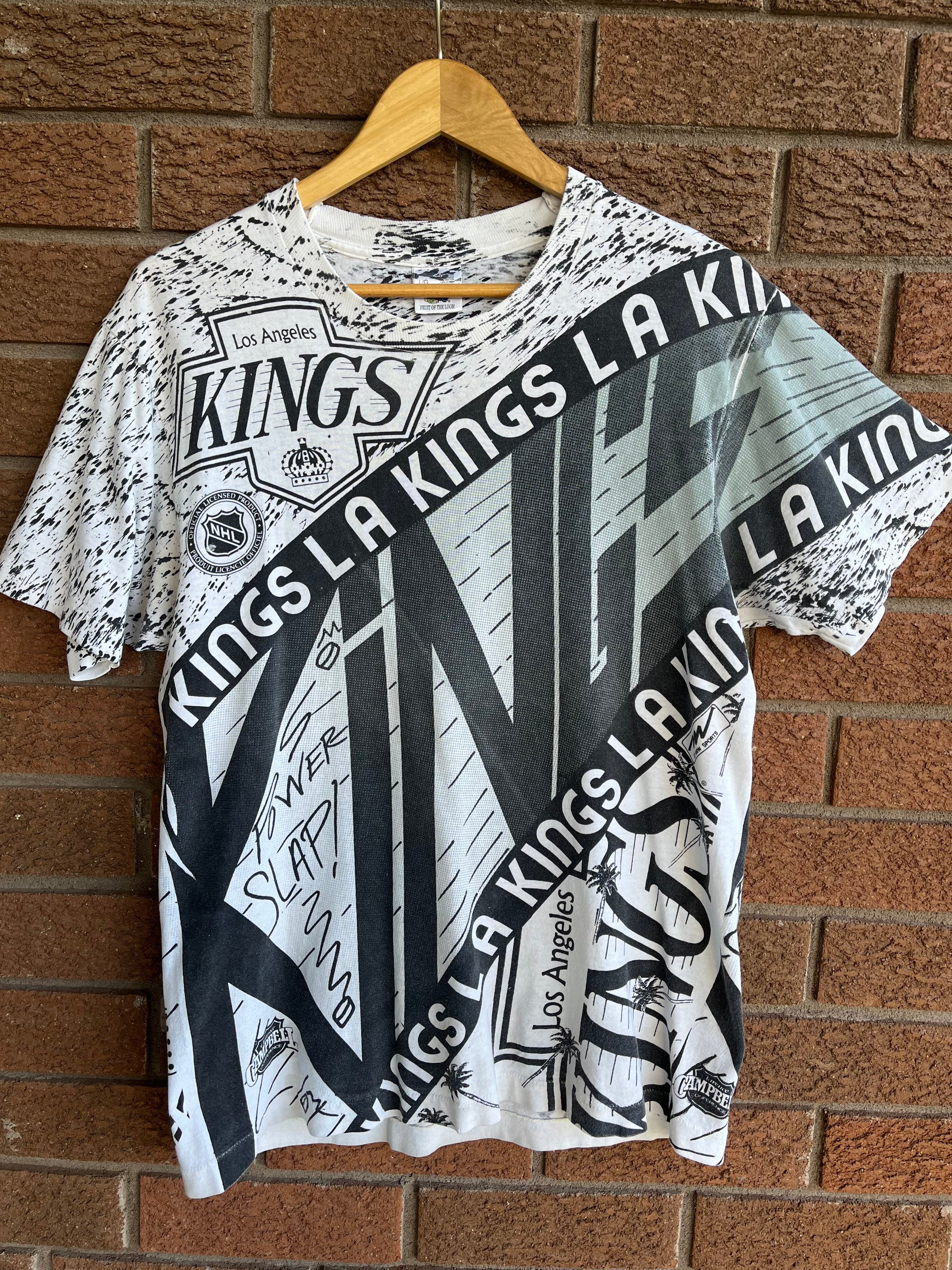 90s Los Angeles LA Kings Vintage T-shirt Size Small Black NHL -  Israel