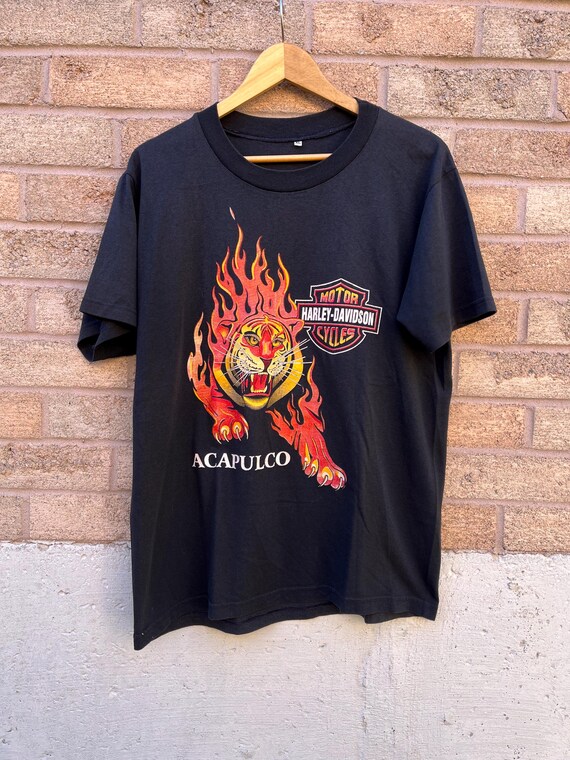 Harley-Davidson Tシャツ Acapulcoデザイン Vintage Harley Davidson Acapulco T-shirt - Etsy Canada